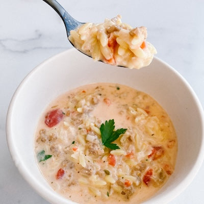 Creamy Italian Orzo Soup