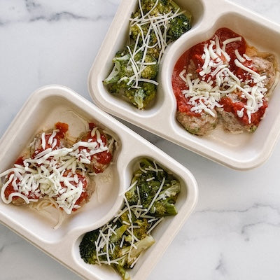 Parmesan Meatball+Roasted Broccoli Power Pack