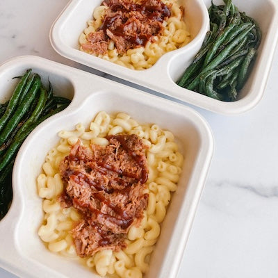 Pork Butt Mac and Cheese and Green Beans Power Pack