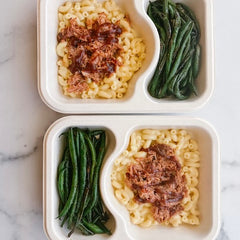 Pork Butt Mac and Cheese and Green Beans Power Pack