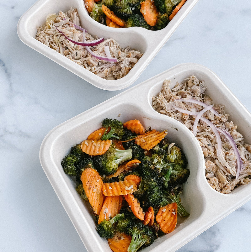 Savory Apple Pork with Roasted Broccoli and Carrots Power Pack